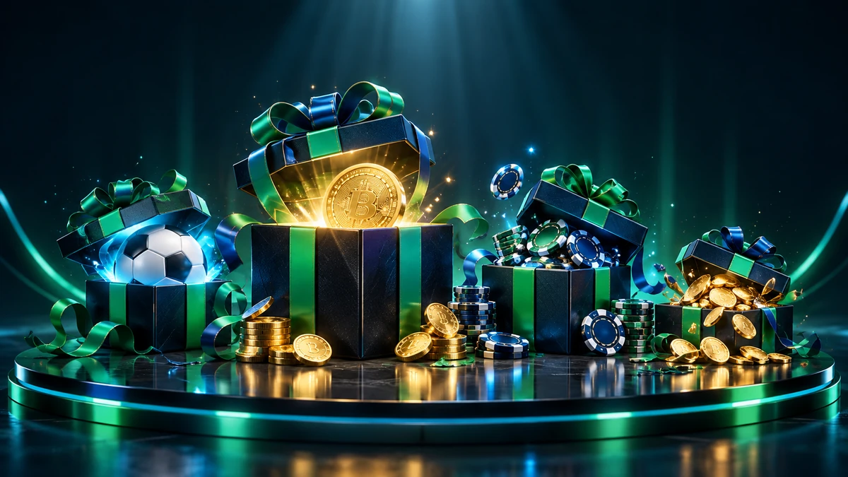 Vier Willkommenspakete von Royalsea als Geschenkboxen mit Chips und Münzen